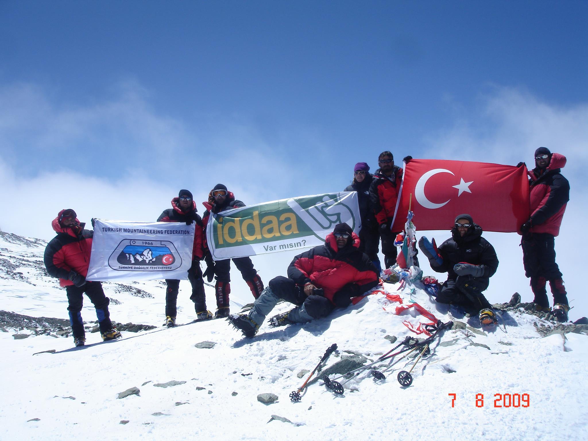 Türkiye Dağcılık Federasyonu 2009 Yüksek İrtifa Tırmanış Milli Takımı - Peak Lenin 7105m